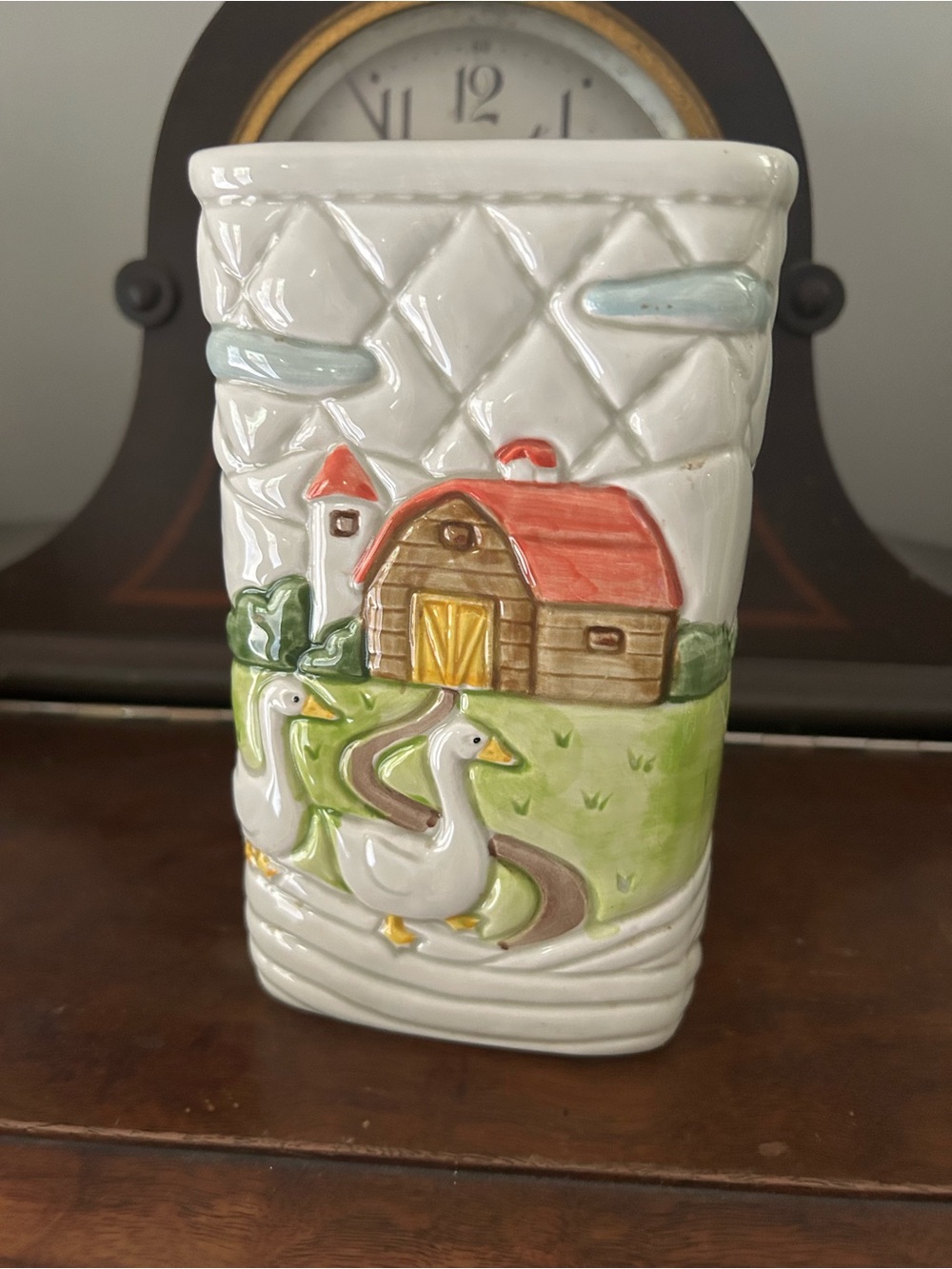 Otagiri vintage White Ceramic Collectible with Geese